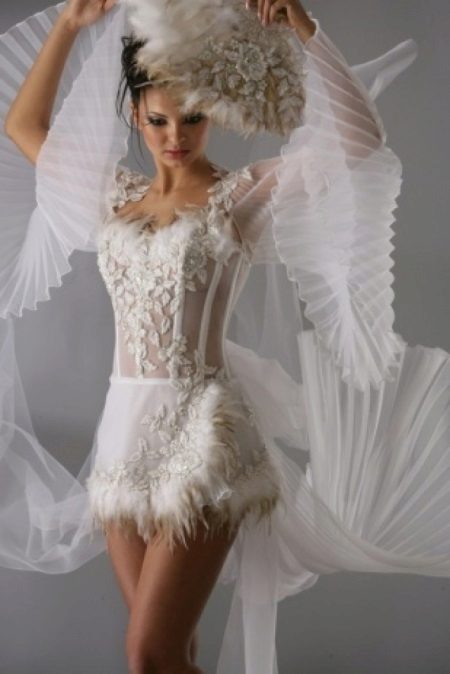 Ultra Short Wedding Dress