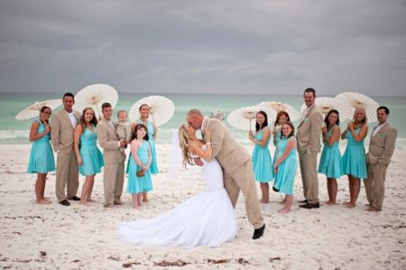 Beach Wedding Dress with Train