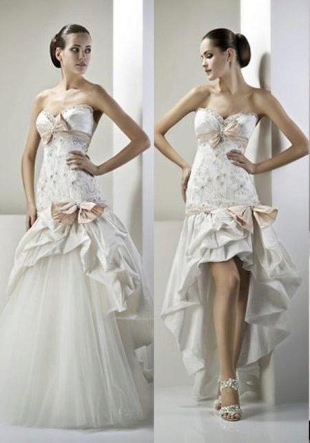 Transformer Wedding Dress Short Front