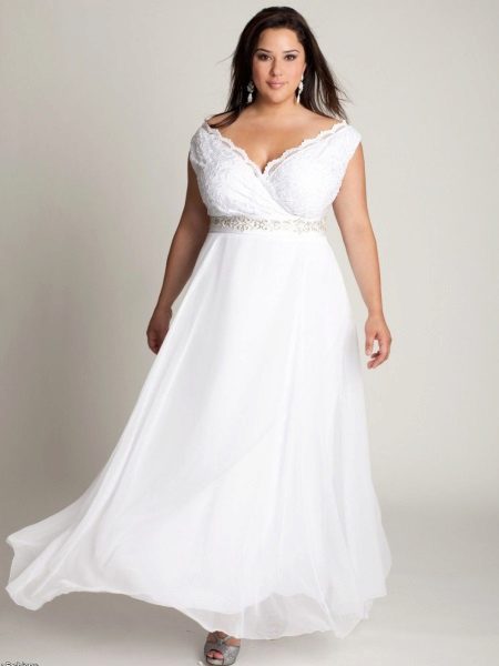 Greek style full gown wedding dress