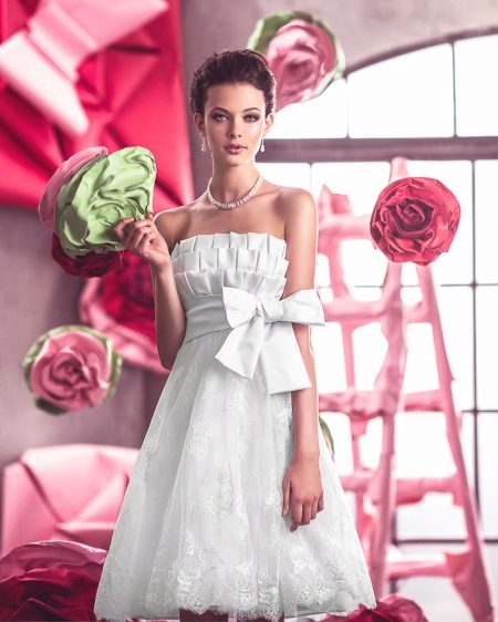 Ruffle Wedding Dress For A Rectangle