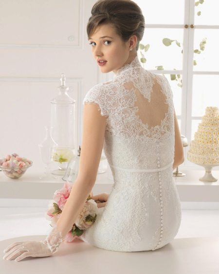 Open Neck Wedding Dress