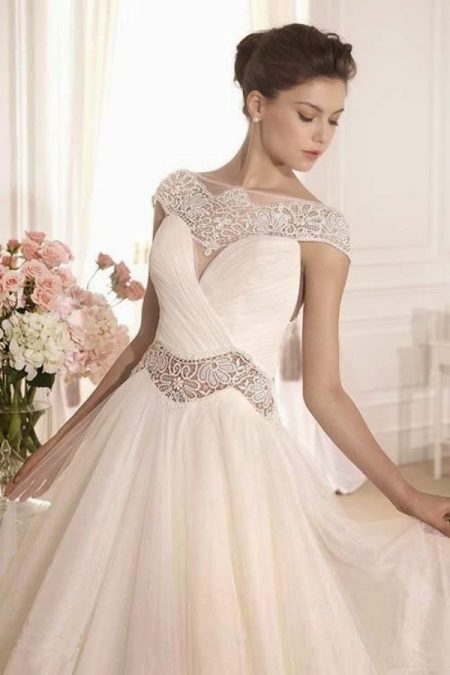 Off Shoulder Wedding Dress