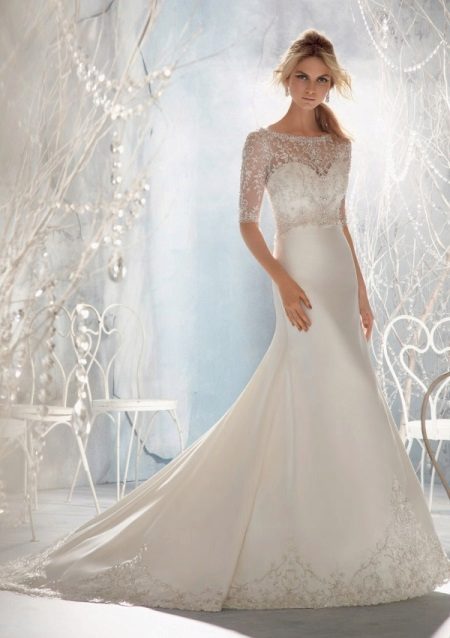 Closed Mermaid Wedding Dress