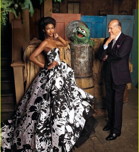 Oscar de la Renta Color Evening Dress