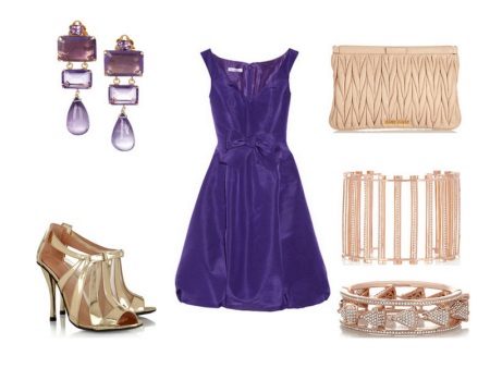 Accessories for the purple dress