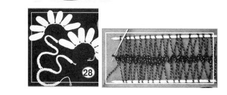 Hæklet blomst på trådramme