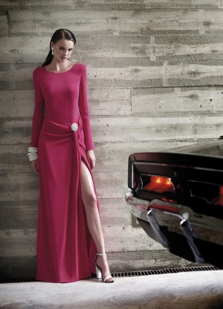 Hamile Drapeli Abiye Elbise