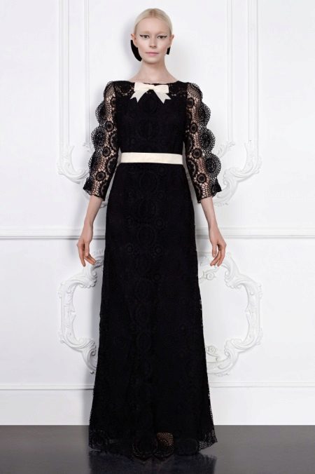 Long Sleeves Evening Dress