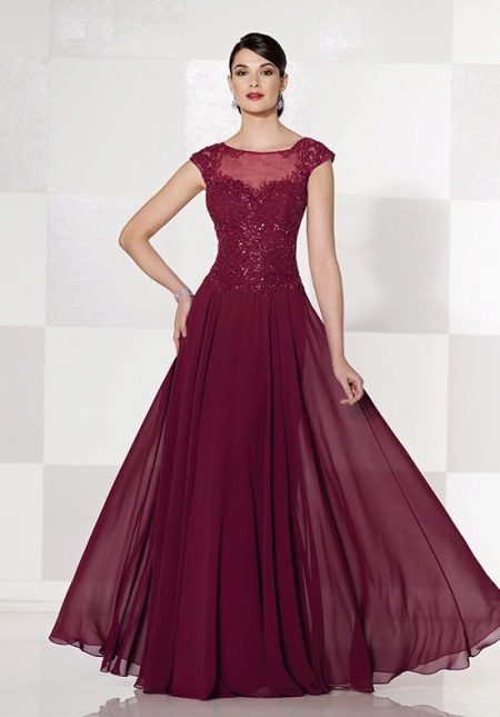 Evening dress for mom of the groom from chiffon