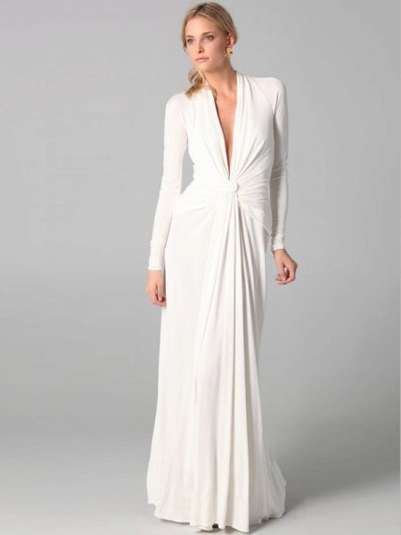 Sleeveless Floor-Length Evening Dress