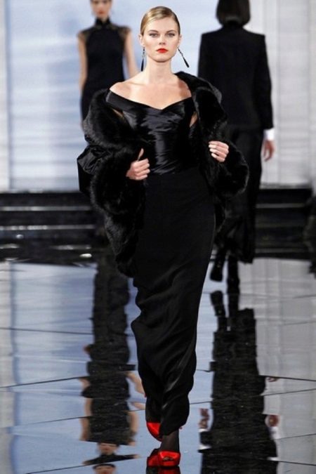 Black Mermaid Evening Dress