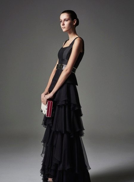 Alexander Mcqueen Evening Dress with Tiered Skirt