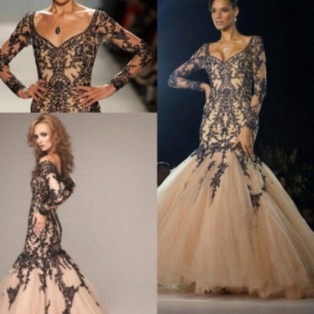 Mermaid style ball gown