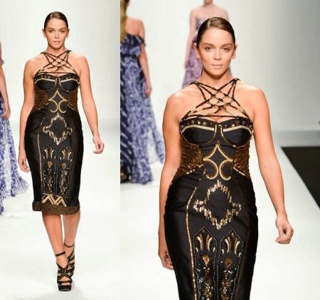 Large black evening gown