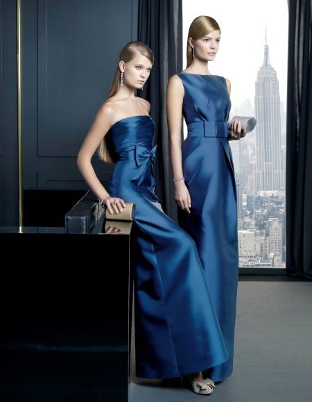 Evening blue dresses
