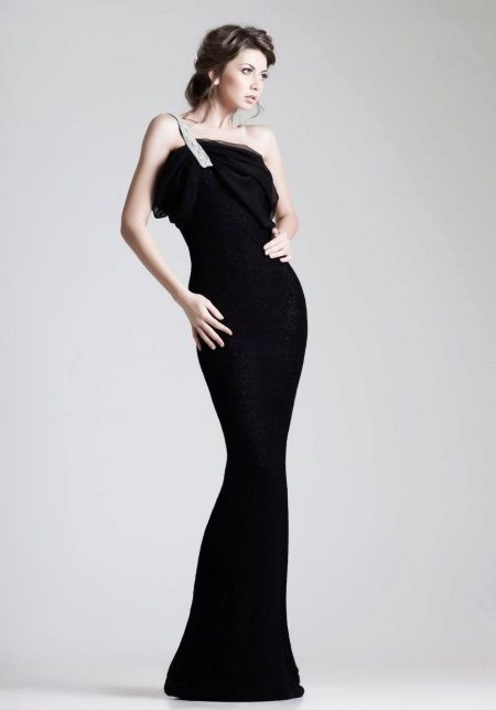 Black evening not expensive dress