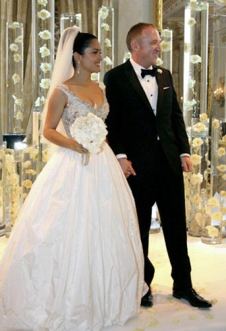 Salma Hayek Wedding Dress