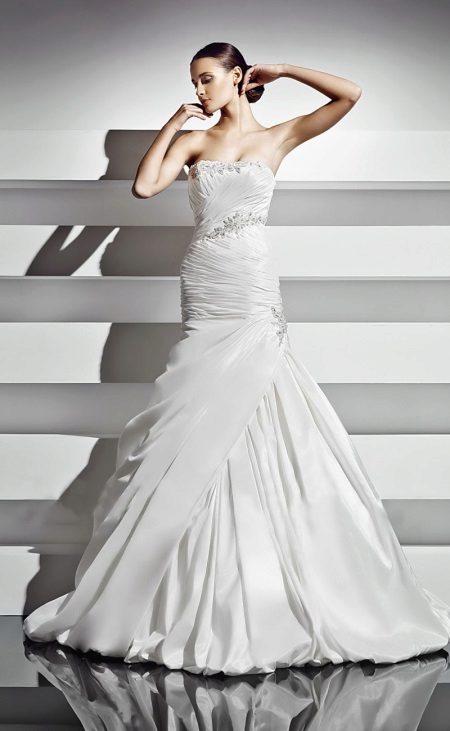 Amur Bridal Draped Wedding Dress