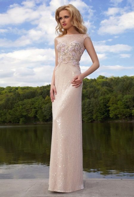 White evening dress from Oksana Mukha