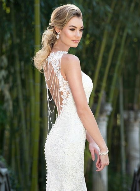 Kitty Chen Open Back Wedding Dress