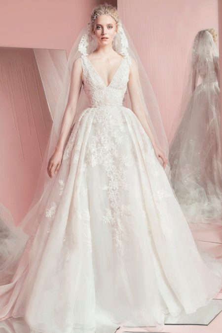 Wedding Dress 2016 by Zuhair Murad Puffy V-Neck