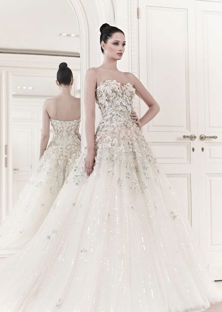 Wedding dress from Zuhair Murad with corset decor