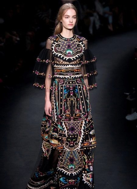 Valentino evening dress in ethno style