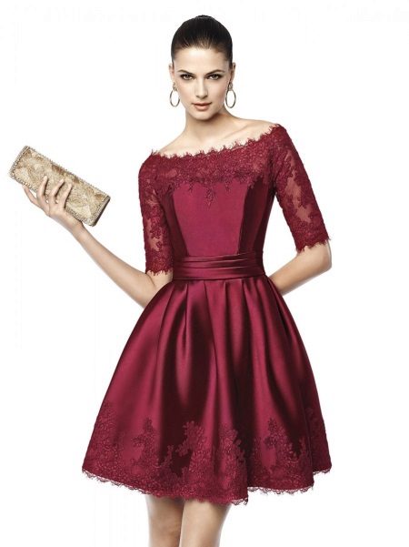 evening dress for the new year 2016 marsala