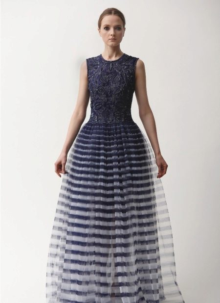 2016 stripe prom dress