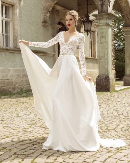 Lace Top Wedding Dress