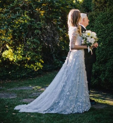 Abito da sposa azzurro