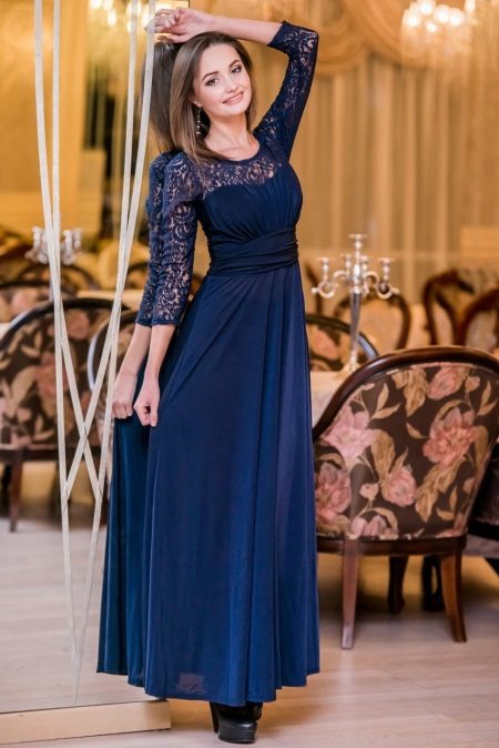 50 size evening dress with lace