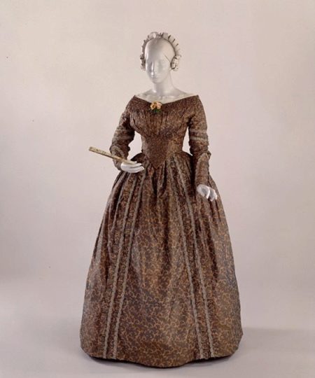 Brown wedding dress