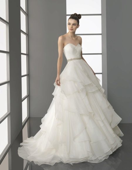 Layered Skirt Wedding Dress