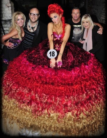 Kabarık saç elbise