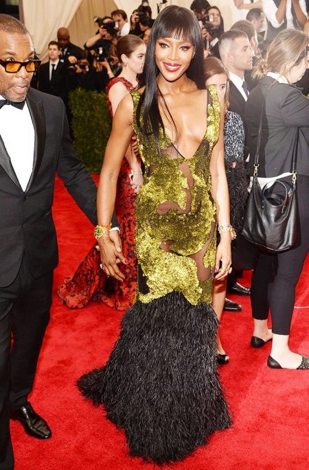 Frank Naomi Campbell's Green Dress