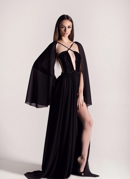 Sexy evening dress with bolero