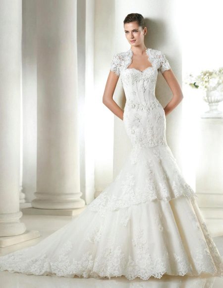 San Patrick Lace Costura Wedding Dress