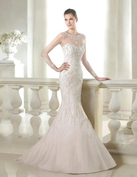 San Patrick Glamor Wedding Dress with Rhinestones