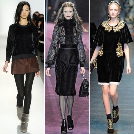 Shoes for velvet dresses