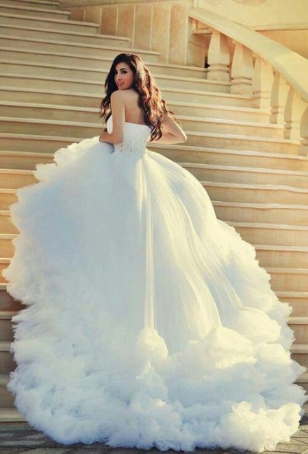 Wedding dress white magnificent