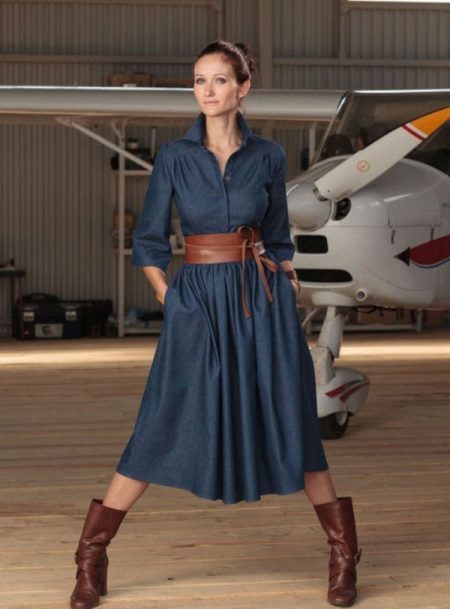 Svečana traper haljina