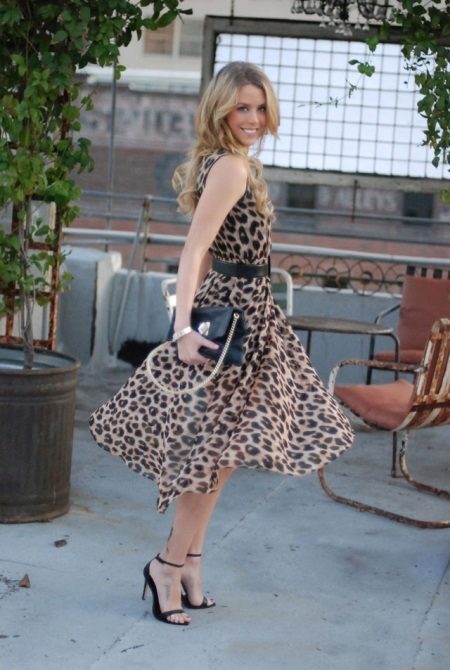 Medium Chiffon Leopard Dress