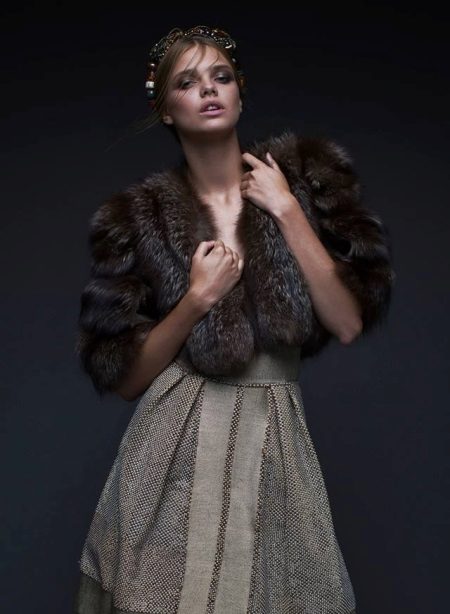 Fur Cape for Evening Dress
