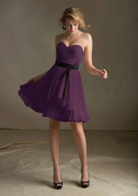 Dress medium color eggplant