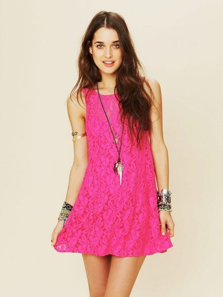 Fuchsia Dress Decoration