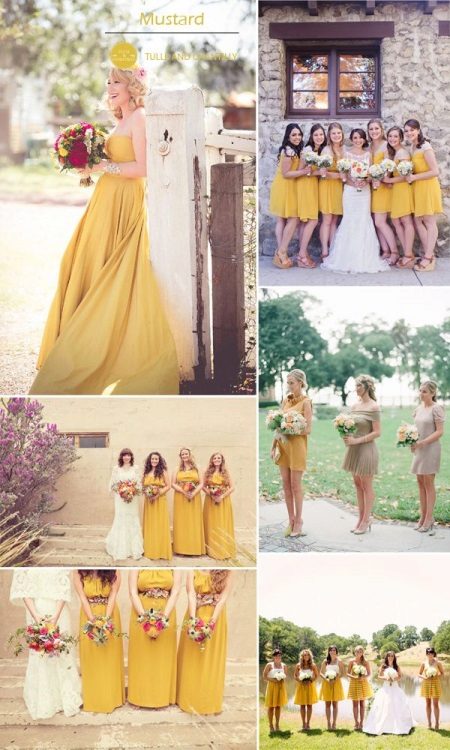 Mustard Bridesmaid Dresses