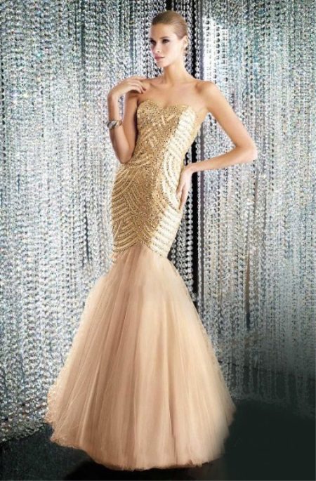 Gold Mermaid Dress