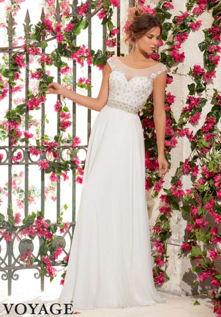 Wedding dress from the Voyage collection by Mori Lee